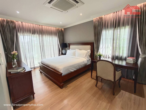 ให้เช่าบ้านเดี่ยวหรู Luxury 2ชั้นเนื้อที่ 90 ตร.ว พื้นที่ใช้สอย 250ตร.ม 4ห้องนอน 4ห้องน้ำ เฟอร์ครบ ถนนเกษตรนวมินทร์ ราคาเช่า 150,000 บ/ด