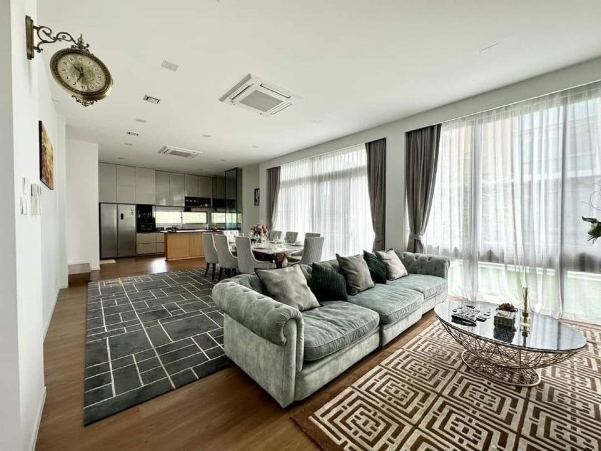 ให้เช่าบ้านเดี่ยวหรู 3ชั้น(Luxury ) บ้านใหม่ เนื้อที่ 70.30ตร.ว พื้นที่ใช้สอย 350ตร.ม 3ห้องนอน 4ห้องน้ำ ถนน พระราม กรุงเทพกรีฑา ห้างเดอะไนน์ ราคาเช่า 