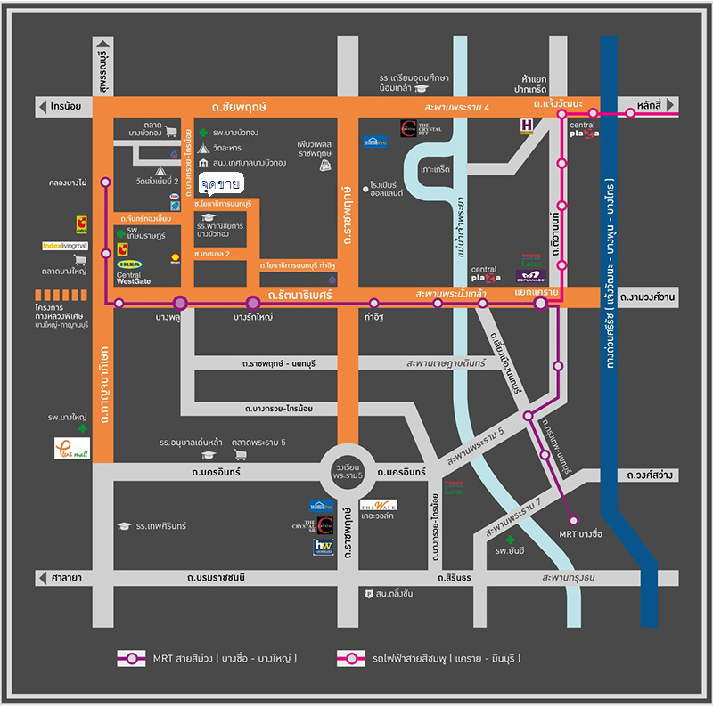 H1068 ขายด่วน ที่ดินแปลงสวย 51 ตารางวา ซอยชุมชนจุรินทร์จัดสรร ถนนบางกรวย-ไทรน้อย บางรักใหญ่ บางบัวทอง