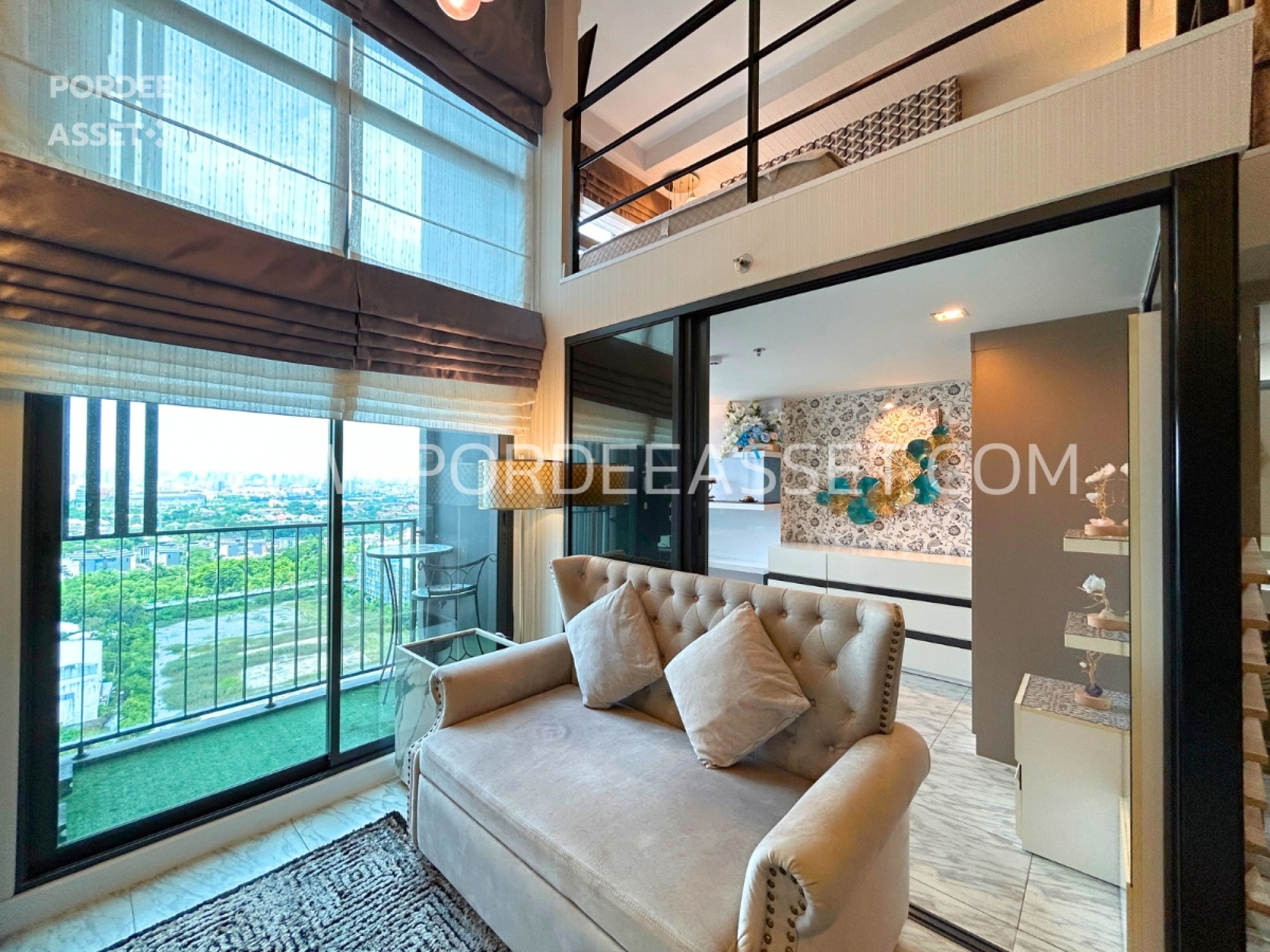 คอนโดหรู ราคาถูก!! IDEO New Rama9 (ห้อง Duplex 52 ตร.ม.) ตกแต่ง Modern luxury อยู่ใจกลางเมืองเดินทางสะดวก ใกล้เอกมัย ทองหล่อ : ไอดีโอ นิว พระราม 9