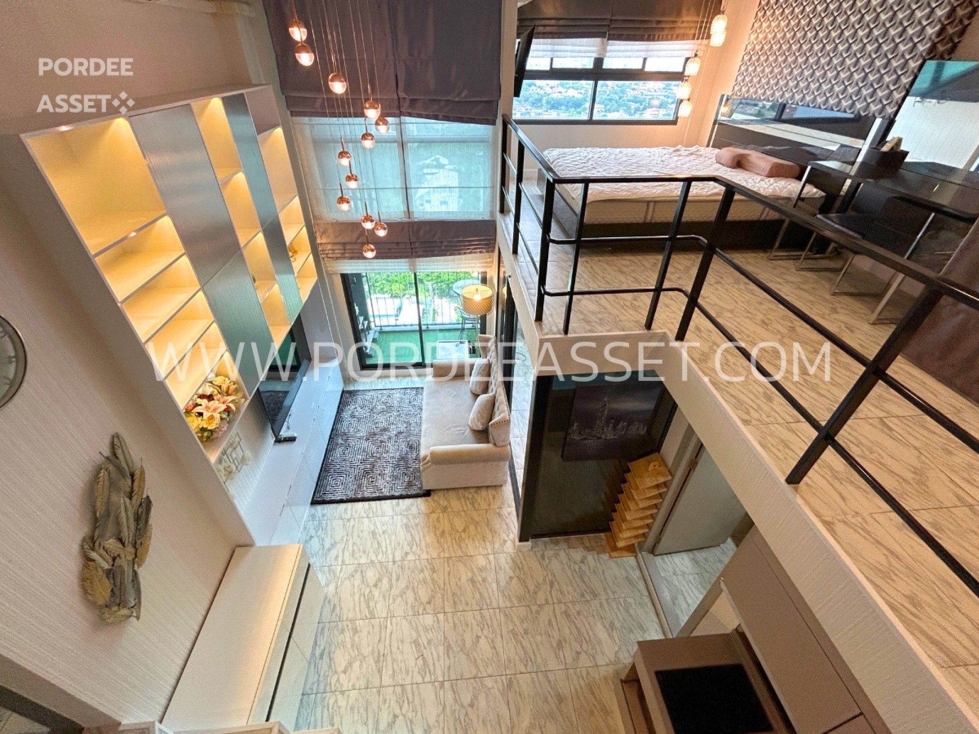 คอนโดหรู ราคาถูก!! IDEO New Rama9 (ห้อง Duplex 52 ตร.ม.) ตกแต่ง Modern luxury อยู่ใจกลางเมืองเดินทางสะดวก ใกล้เอกมัย ทองหล่อ : ไอดีโอ นิว พระราม 9