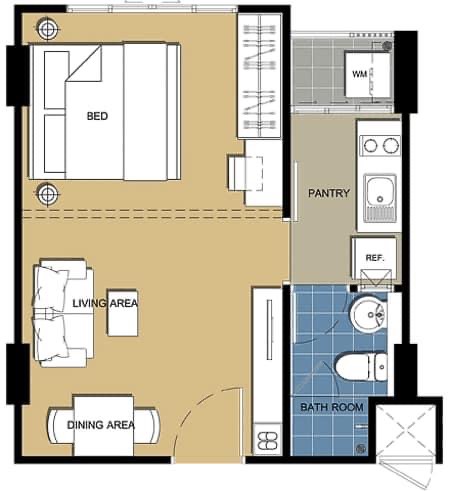 D Condo ราม ซ.64 ใกล้รถไฟฟ้า สายสีส้ม