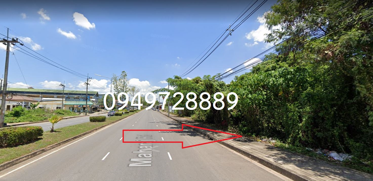 ขายที่ดินเปล่า 377.1 ตรว. ใจกลางเมืองกระบี่ ติดถนนมหาราช เหมาะสำหรับการพัฒนาบ้านขาย